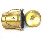 Vintage Brass Kadi Dabba / Canister with handle