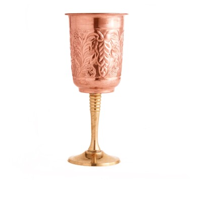 Wine Glass / Champagne Goblet / Decorative Glass / Bar Glass Design (With Kalhai/Tin Lining) - KB 227