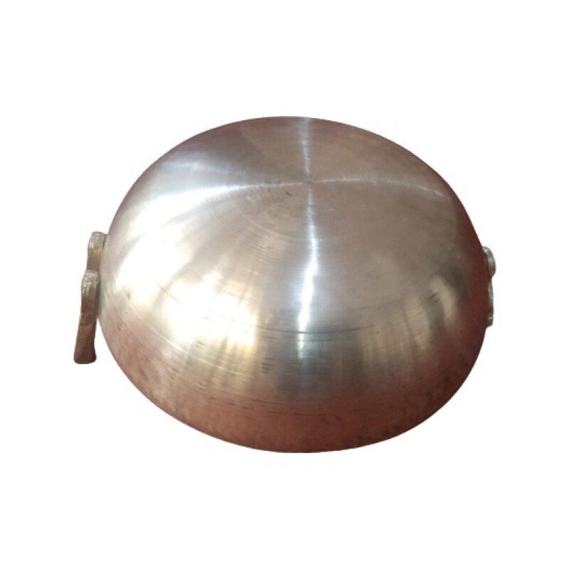 Best Quality Polished  Plain Pital / Brass Kadai Kadhai (Handle) with Kalai (Tin Lining) - KB001 / B