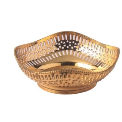 Fruit Bowl / Fruit Basket / Puja Basket / Decorative Basket (Netted)-KB032