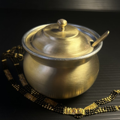 Best Quality Traditional Brass Ghee Pot (With Kalhai / Tin Lining) - Product Code – KB016